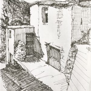 Capileira en las Alpujarras. Apunte.