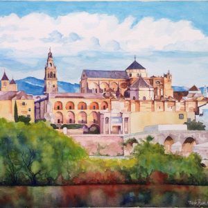Vista de la Mezquita, Catedral desde el río. Córdoba
